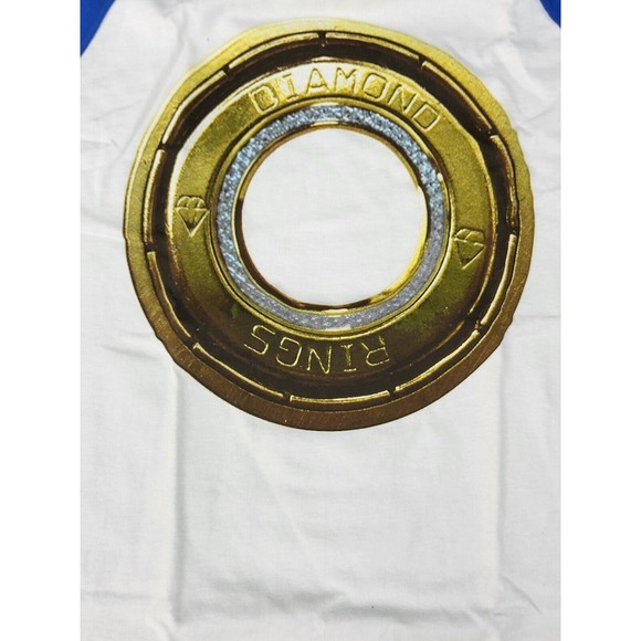 Diamond supply T Shirt 3/4 Sleeve Raglan / White Color / graphic ring tee - Picture 4 of 4